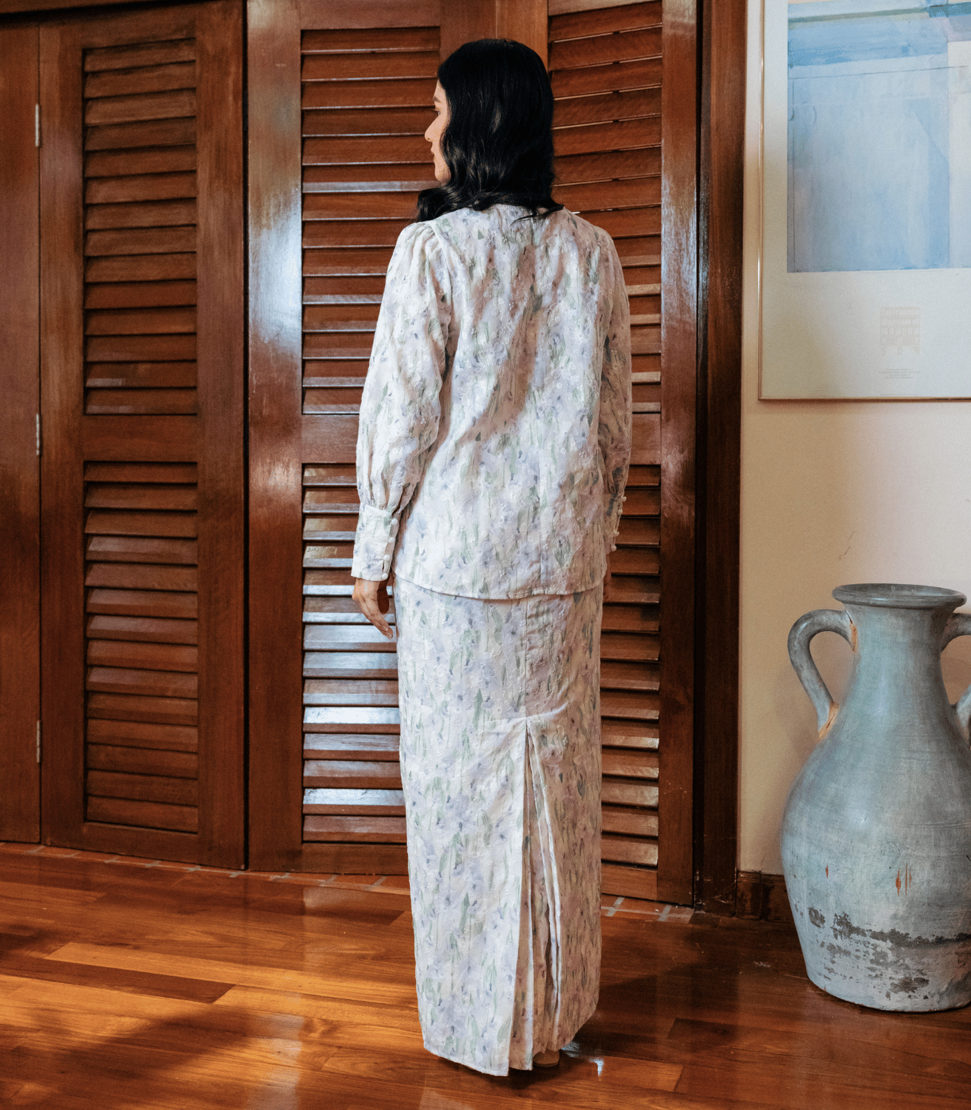 Grace in Floral Dark Peach - Image 5